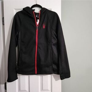 Spyder RED Zipper‎ Fleece Lined Jacket NWT